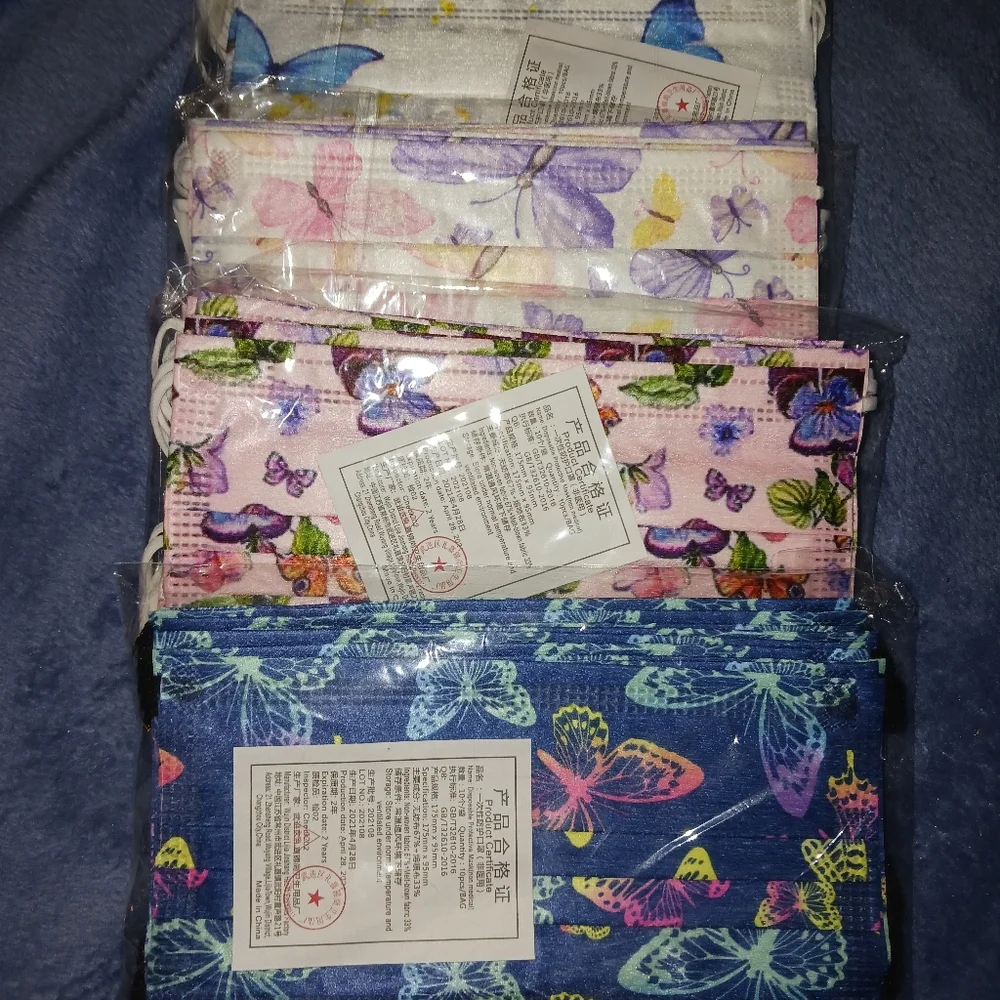 NEW! Medical Grade Cloth Disposable Face Masks in Spring Themes